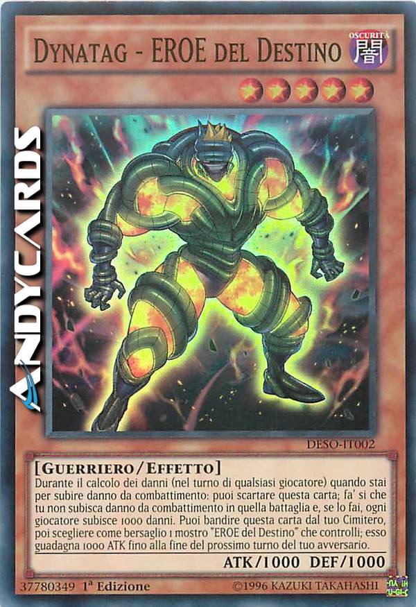 Clicca per ulteriori dettagli di - DYNATAG - EROE DEL DESTINO - DYNATAG - EROE DEL DESTINO