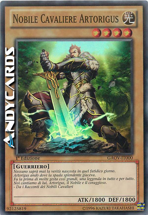 Clicca per ulteriori dettagli di - NOBILE CAVALIERE ARTORIGUS - NOBILE CAVALIERE ARTORIGUS