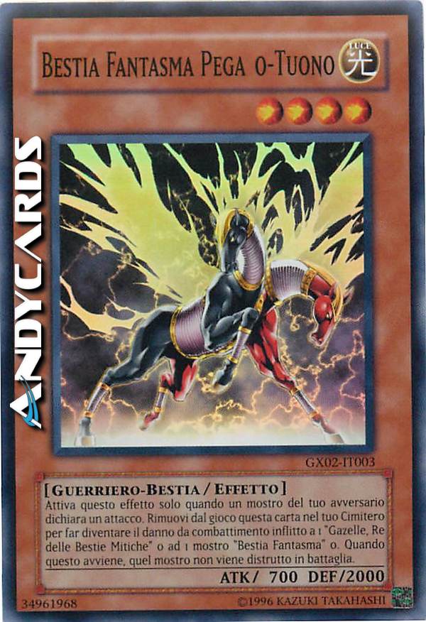 Clicca per ulteriori dettagli di - BESTIA FANTASMA PEGASO-TUONO - BESTIA FANTASMA PEGASO-TUONO