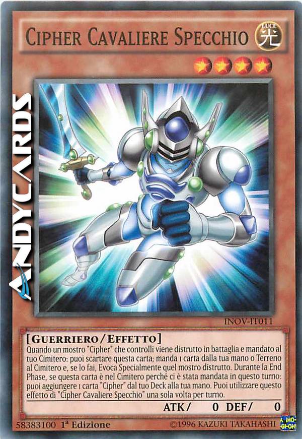 Clicca per ulteriori dettagli di - CIPHER CAVALIERE SPECCHIO - CIPHER CAVALIERE SPECCHIO