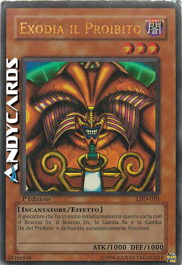 Clicca per ulteriori dettagli di - EXODIA IL PROIBITO - EXODIA IL PROIBITO