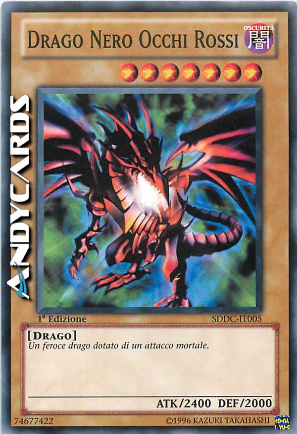 Clicca per ulteriori dettagli di - DRAGO NERO OCCHI ROSSI - DRAGO NERO OCCHI ROSSI