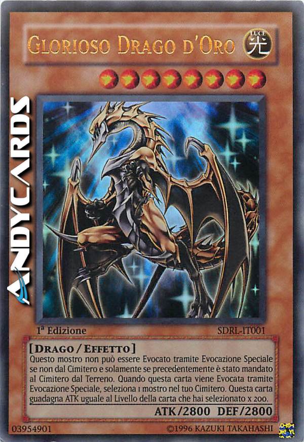 Clicca per ulteriori dettagli di - GLORIOSO DRAGO D'ORO - GLORIOSO DRAGO D'ORO