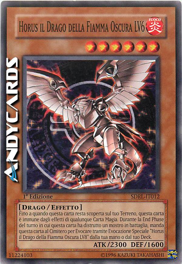 Clicca per ulteriori dettagli di - HORUS IL DRAGO DELLA FIAMMA OSCURA LV6 - HORUS IL DRAGO DELLA FIAMMA OSCURA LV6