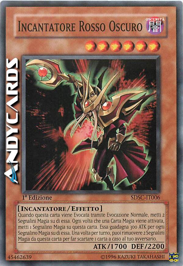 Clicca per ulteriori dettagli di - INCANTATORE ROSSO OSCURO - INCANTATORE ROSSO OSCURO