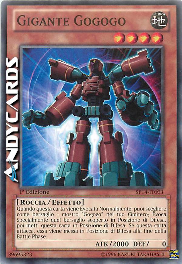 Clicca per ulteriori dettagli di - GIGANTE GOGOGO - GIGANTE GOGOGO