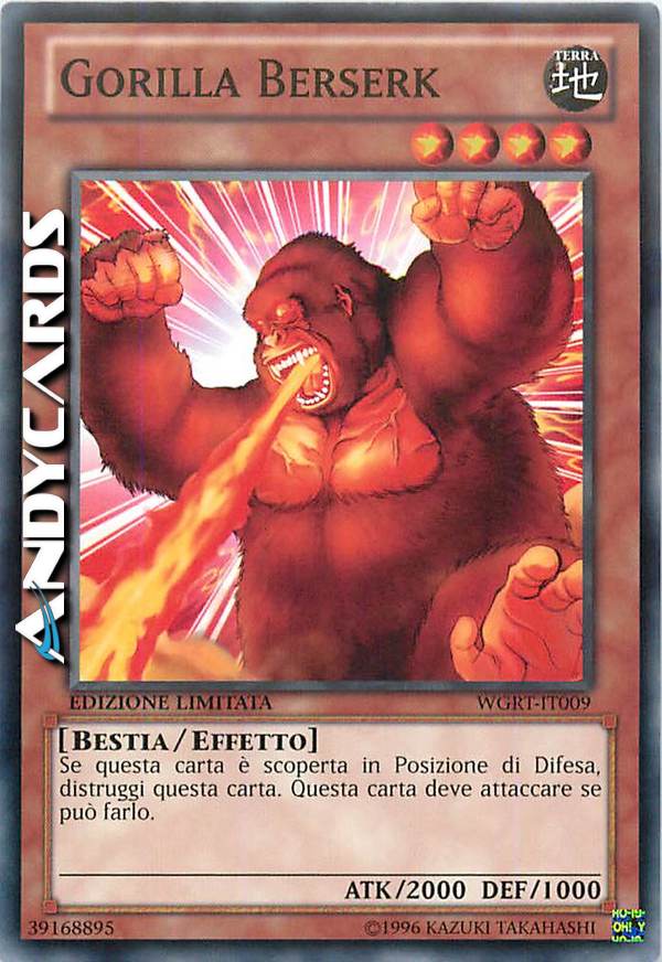 Clicca per ulteriori dettagli di - GORILLA BERSERK - GORILLA BERSERK
