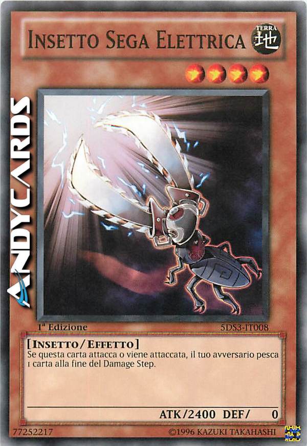 Clicca per ulteriori dettagli di - INSETTO SEGA ELETTRICA - INSETTO SEGA ELETTRICA