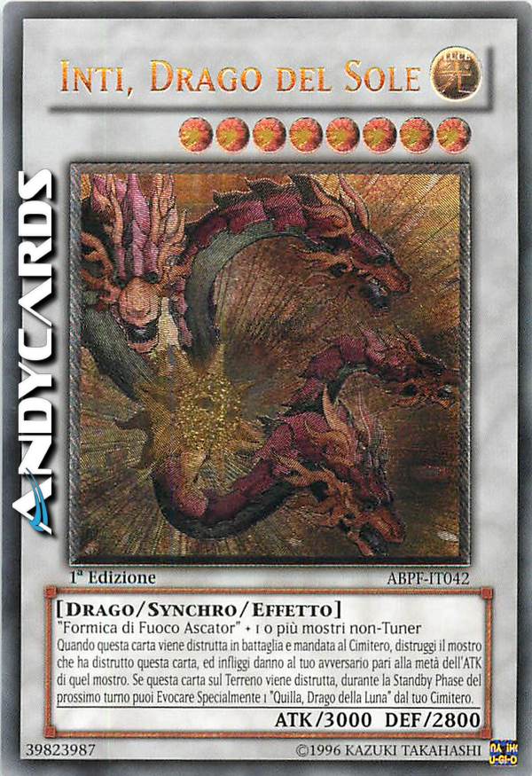Clicca per ulteriori dettagli di - INTI, DRAGO DEL SOLE - INTI, DRAGO DEL SOLE