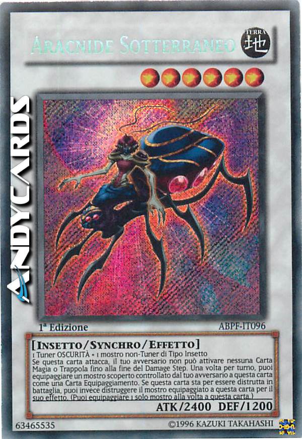 Clicca per ulteriori dettagli di - ARACNIDE SOTTERRANEO - ARACNIDE SOTTERRANEO