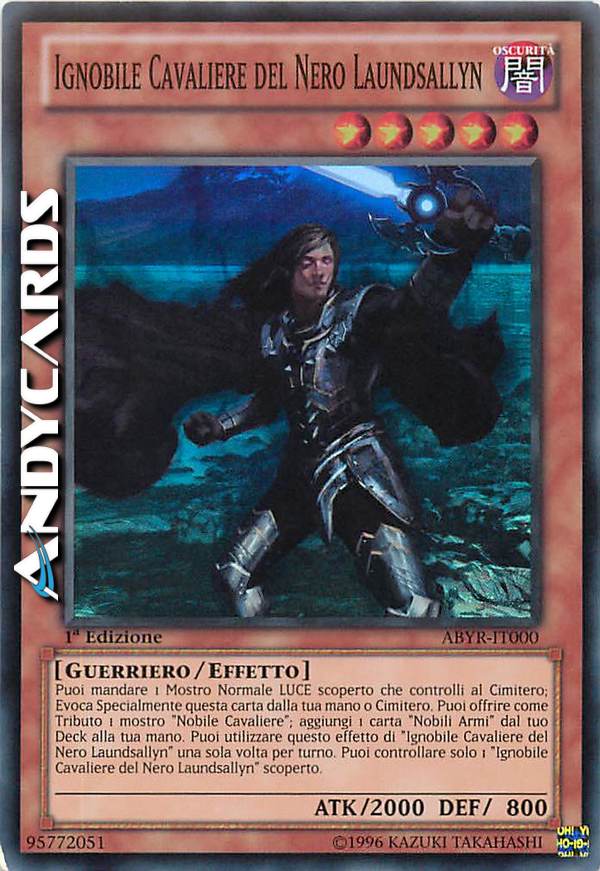 Clicca per ulteriori dettagli di - IGNOBILE CAVALIERE DEL NERO LAUNDSALLYN - IGNOBILE CAVALIERE DEL NERO LAUNDSALLYN