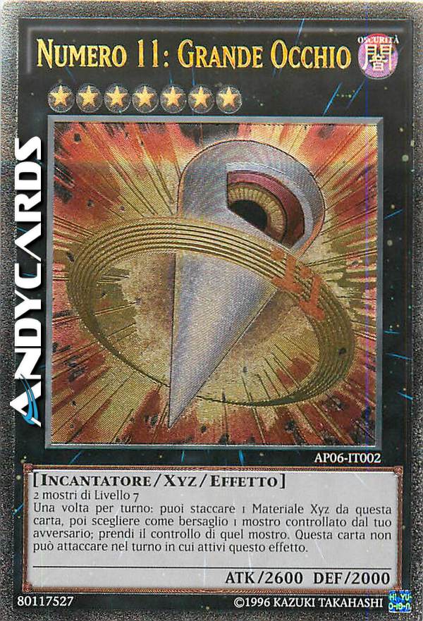 Clicca per ulteriori dettagli di - NUMERO 11: GRANDE OCCHIO - NUMERO 11: GRANDE OCCHIO