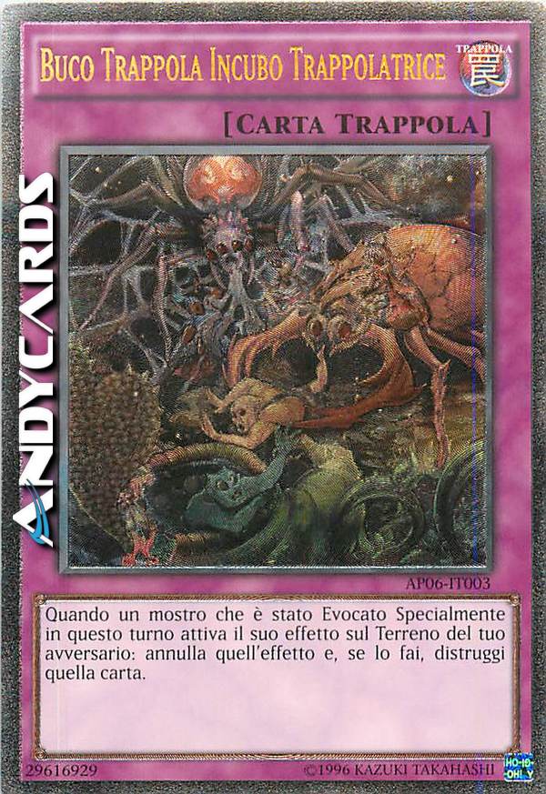 Clicca per ulteriori dettagli di - BUCO TRAPPPOLA INCUBO TRAPPOLATRICE - BUCO TRAPPPOLA INCUBO TRAPPOLATRICE