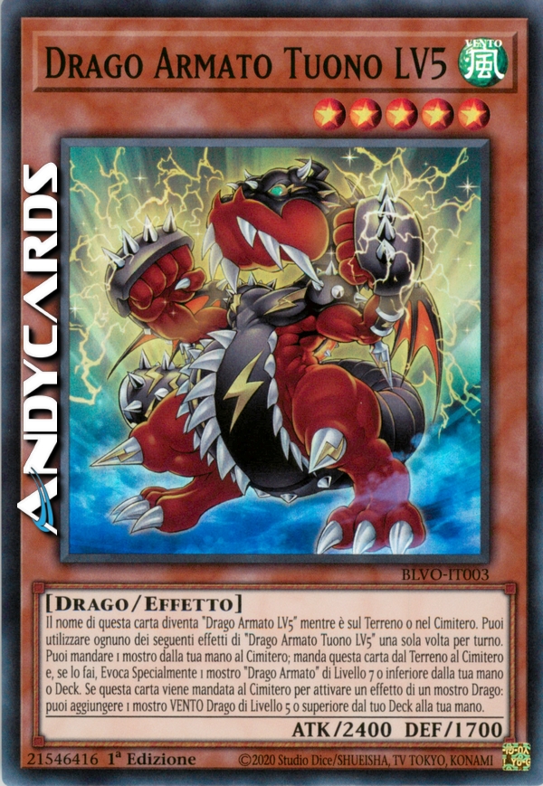 Clicca per ulteriori dettagli di - DRAGO ARMATO TUONO LV5 - DRAGO ARMATO TUONO LV5