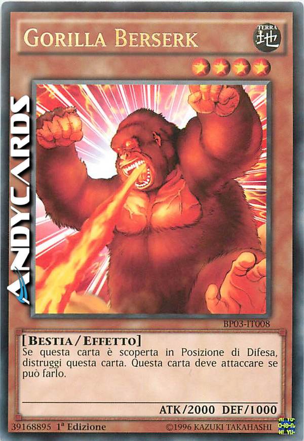 Clicca per ulteriori dettagli di - GORILLA BERSERK - GORILLA BERSERK
