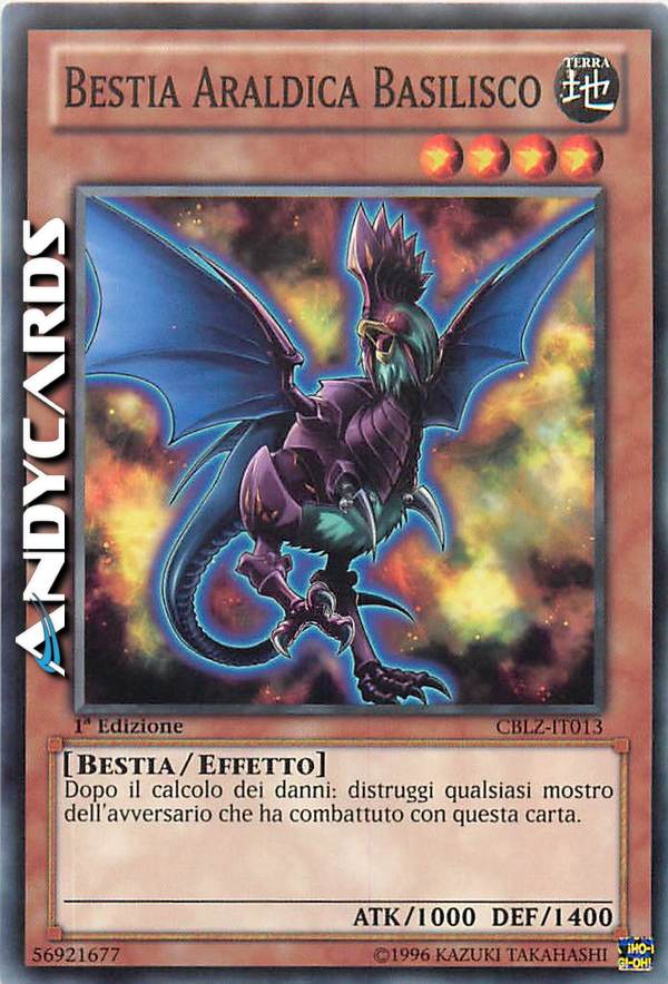 Clicca per ulteriori dettagli di - BESTIA ARALDICA BASILISCO - BESTIA ARALDICA BASILISCO