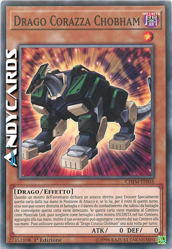 Clicca per ulteriori dettagli di - DRAGO CORAZZA CHOBHAM - DRAGO CORAZZA CHOBHAM