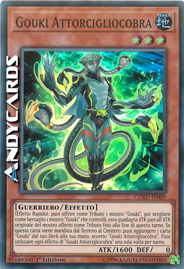 Clicca per ulteriori dettagli di - GOUKI ATTORCIGLIOCOBRA - GOUKI ATTORCIGLIOCOBRA