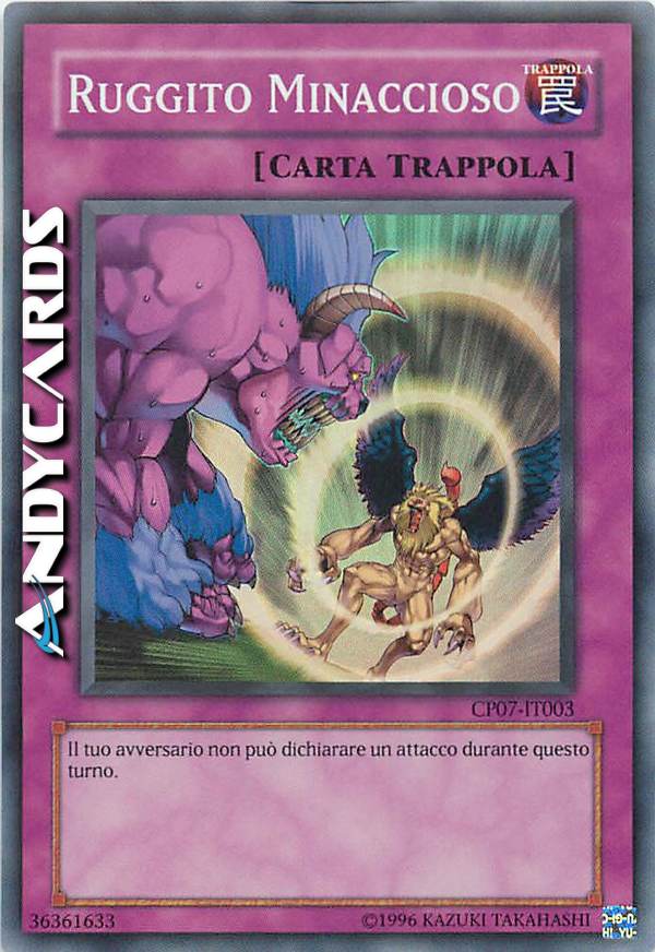 Clicca per ulteriori dettagli di - RUGGITO MINACCIOSO - RUGGITO MINACCIOSO