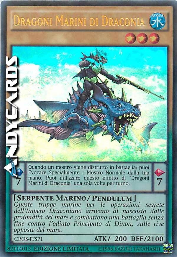 Clicca per ulteriori dettagli di - DRAGONI MARINI DI DRACONIA - DRAGONI MARINI DI DRACONIA