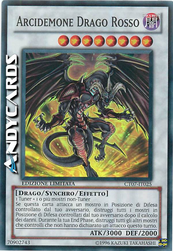 Clicca per ulteriori dettagli di - ARCIDEMONE DRAGO ROSSO - ARCIDEMONE DRAGO ROSSO