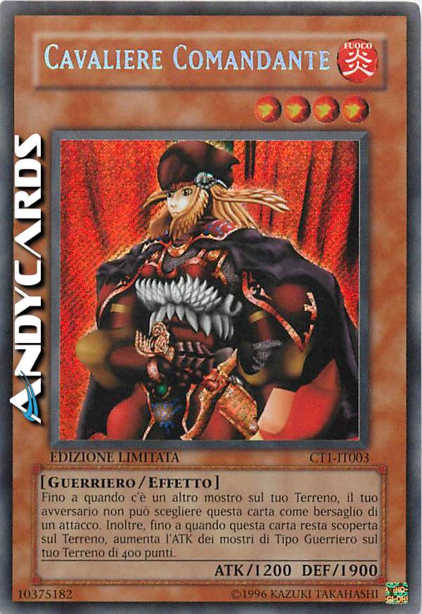Clicca per ulteriori dettagli di - CAVALIERE COMANDANTE - CAVALIERE COMANDANTE