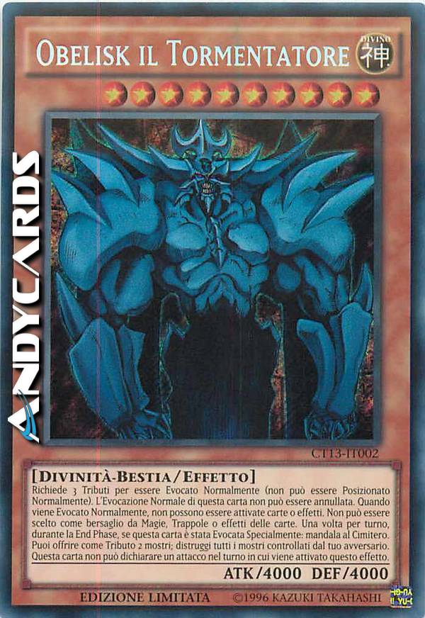 Clicca per ulteriori dettagli di - OBELISK IL TORMENTATORE - OBELISK IL TORMENTATORE