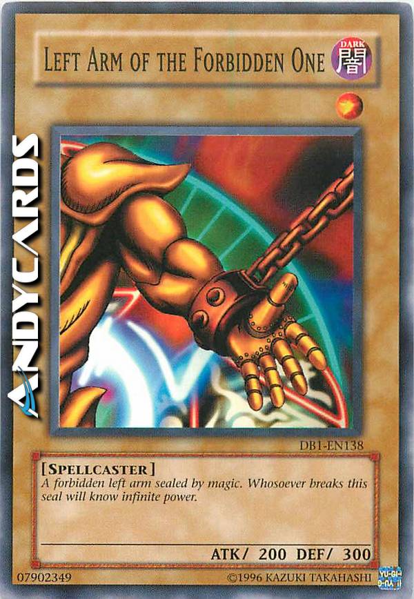 Nm Inglese Left Arm Forbidden One Braccio Sx Proibito Comune Db1 En138 Ebay