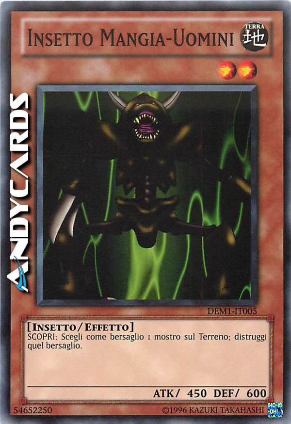 Clicca per ulteriori dettagli di - INSETTO MANGIA-UOMINI - INSETTO MANGIA-UOMINI