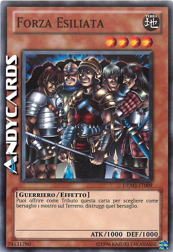 Clicca per ulteriori dettagli di - FORZA ESILIATA - FORZA ESILIATA