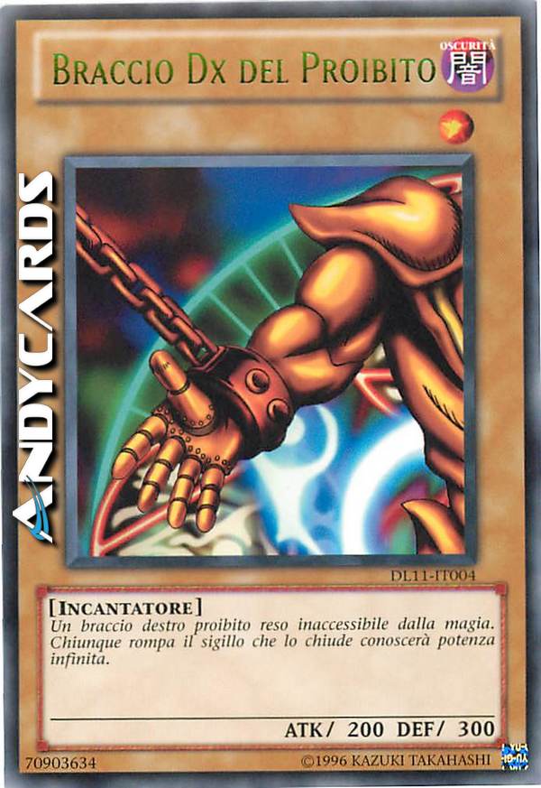 Clicca per ulteriori dettagli di - BRACCIO DX DEL PROIBITO - BRACCIO DX DEL PROIBITO
