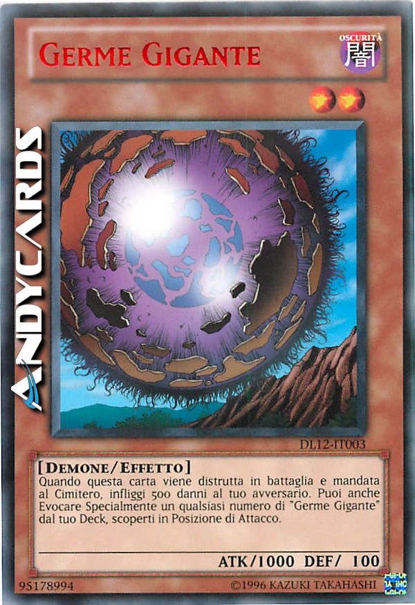 Clicca per ulteriori dettagli di - GERME GIGANTE - GERME GIGANTE