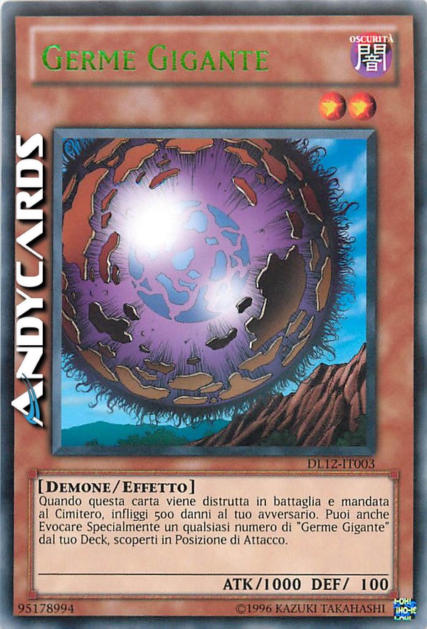 Clicca per ulteriori dettagli di - GERME GIGANTE - GERME GIGANTE