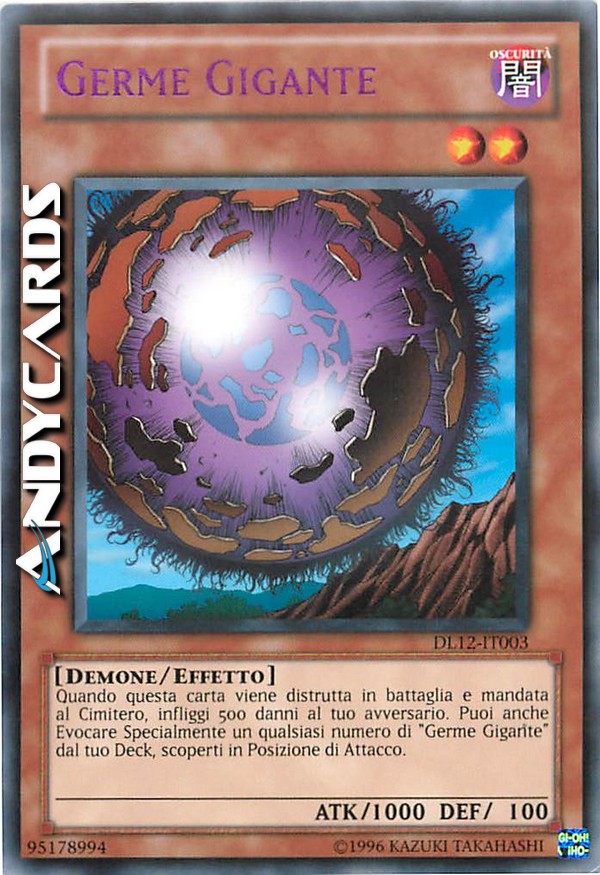 Clicca per ulteriori dettagli di - GERME GIGANTE - GERME GIGANTE