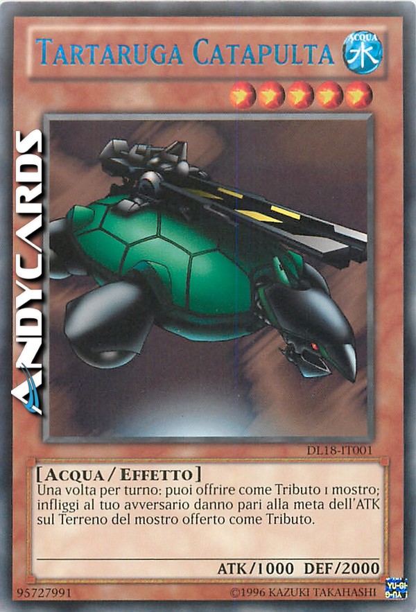 Clicca per ulteriori dettagli di - TARTARUGA CATAPULTA - TARTARUGA CATAPULTA