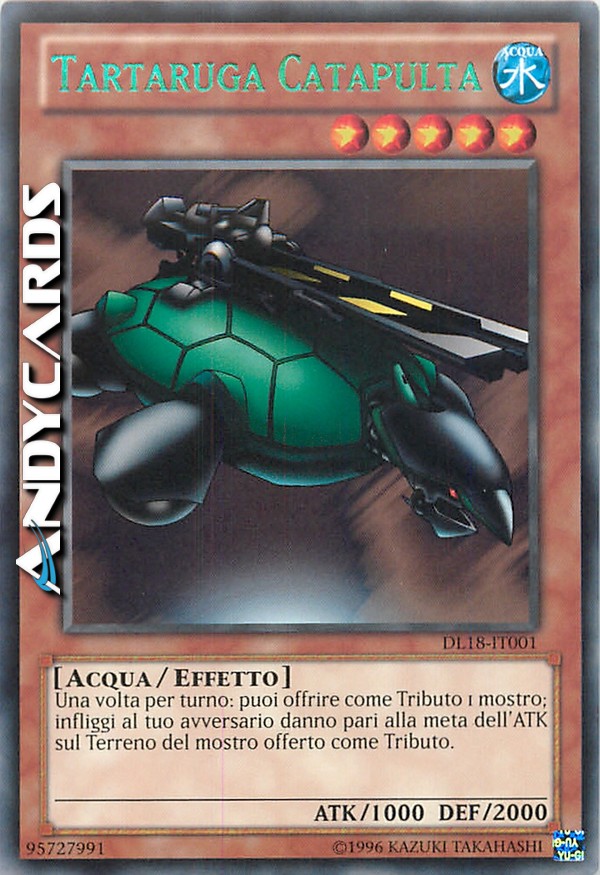 Clicca per ulteriori dettagli di - TARTARUGA CATAPULTA - TARTARUGA CATAPULTA