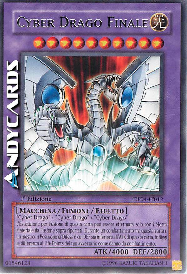 Clicca per ulteriori dettagli di - DRAGO CYBER FINALE (EX CYBER DRAGO FINALE) - DRAGO CYBER FINALE (EX CYBER DRAGO FINALE)