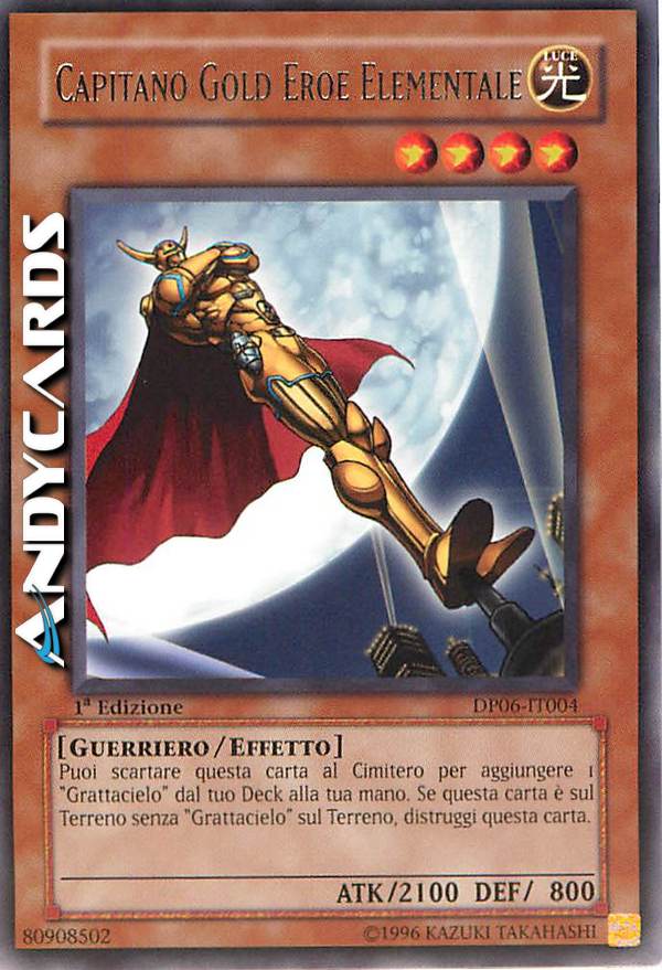 Clicca per ulteriori dettagli di - CAPITANO GOLD EROE ELEMENTALE - CAPITANO GOLD EROE ELEMENTALE