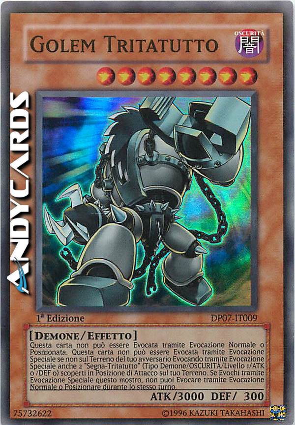 Clicca per ulteriori dettagli di - GOLEM TRITATUTTO - GOLEM TRITATUTTO