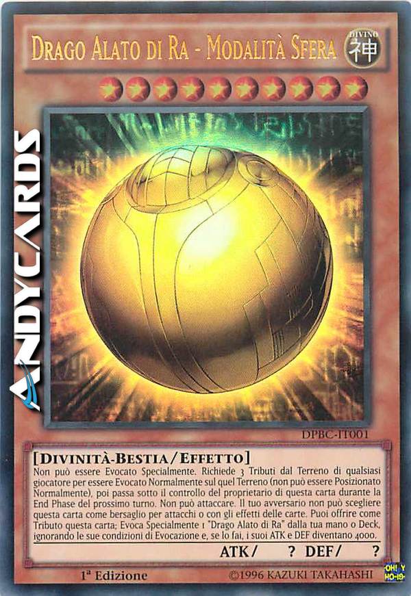 Clicca per ulteriori dettagli di - DRAGO ALATO DI RA - MODALITÀ SFERA - DRAGO ALATO DI RA - MODALITÀ SFERA