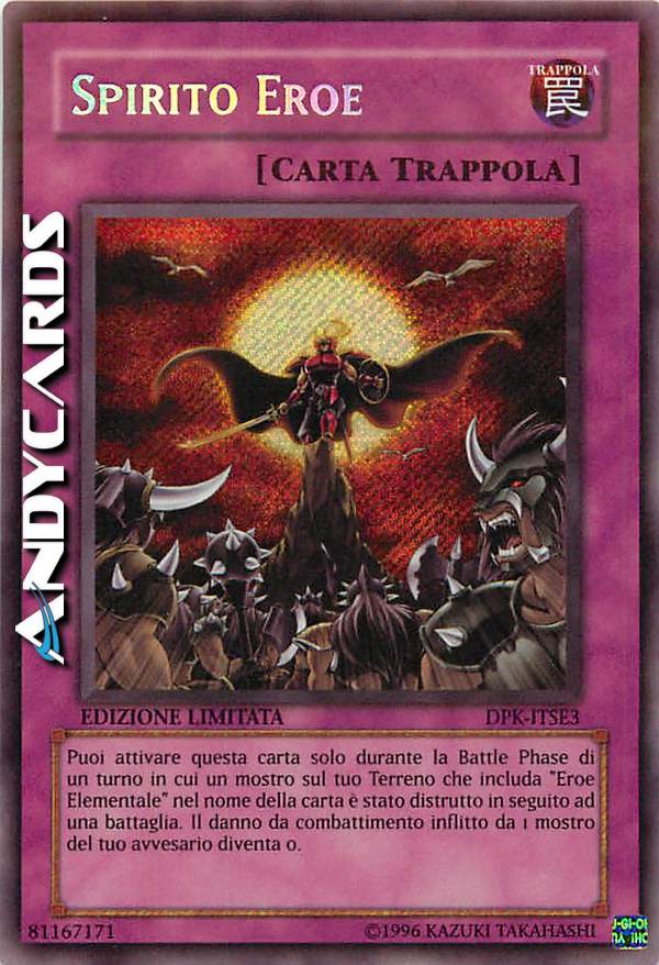 Clicca per ulteriori dettagli di - SPIRITO EROE - SPIRITO EROE