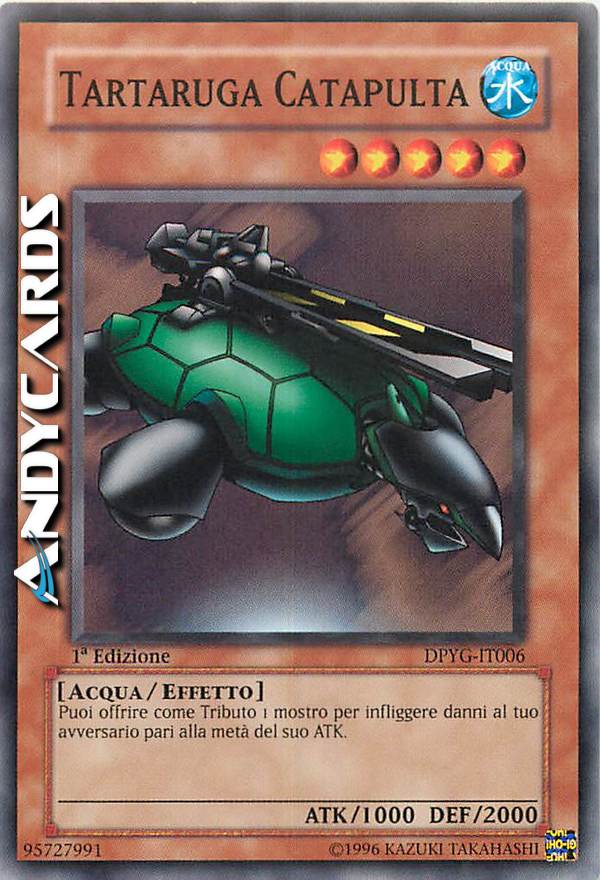 Clicca per ulteriori dettagli di - TARTARUGA CATAPULTA - TARTARUGA CATAPULTA