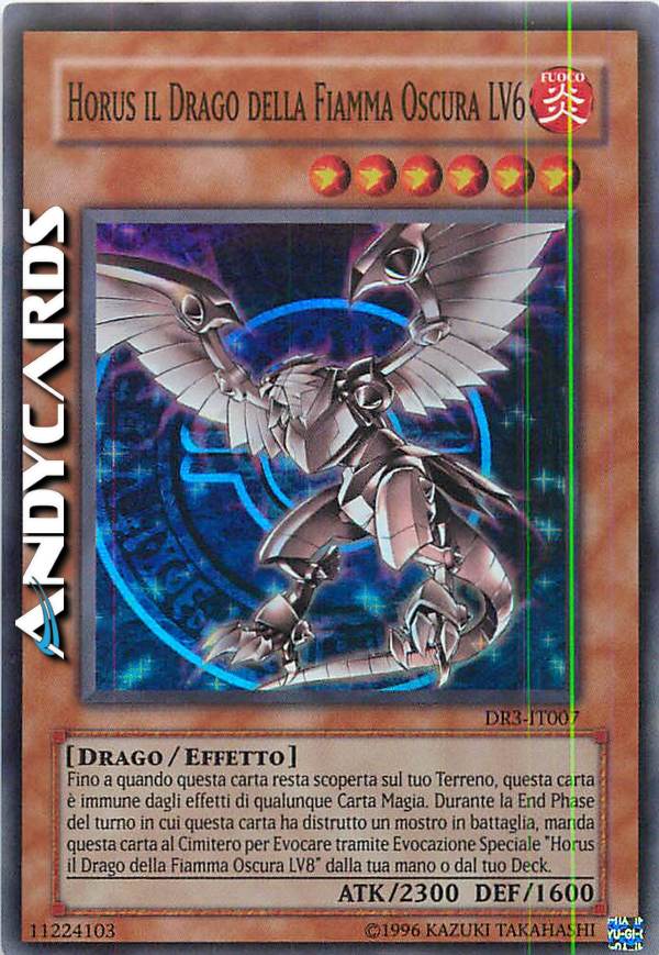Clicca per ulteriori dettagli di - HORUS IL DRAGO DELLA FIAMMA OSCURA LV6 - HORUS IL DRAGO DELLA FIAMMA OSCURA LV6