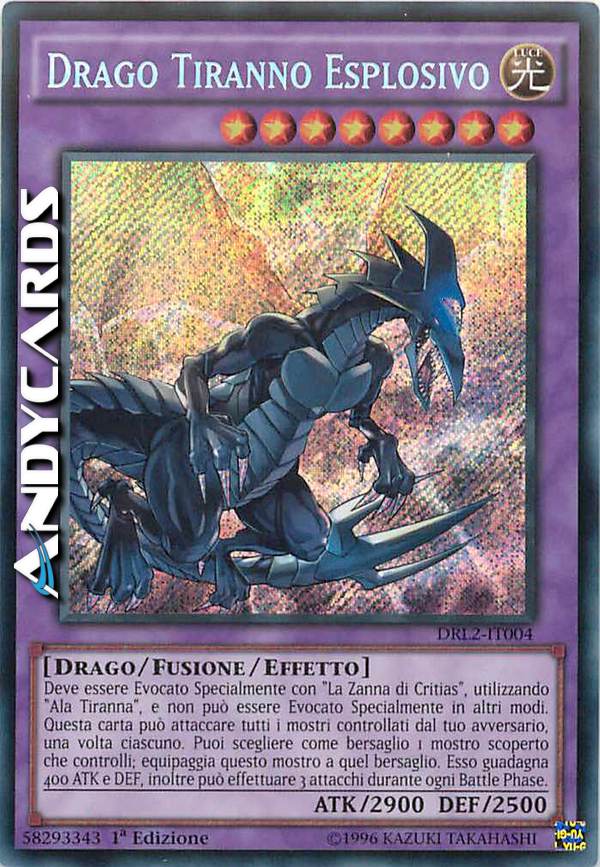 Clicca per ulteriori dettagli di - DRAGO TIRANNO ESPLOSIVO - DRAGO TIRANNO ESPLOSIVO