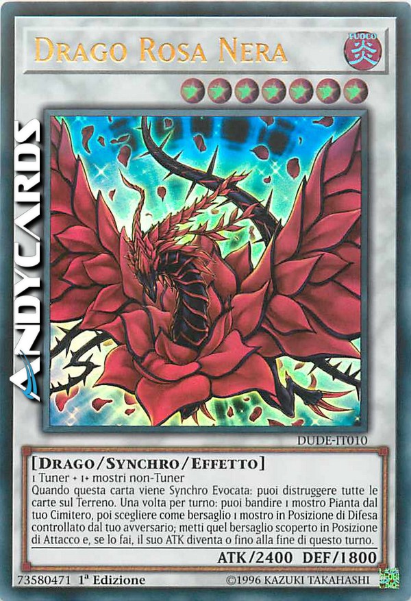 Clicca per ulteriori dettagli di - DRAGO ROSA NERA - DRAGO ROSA NERA
