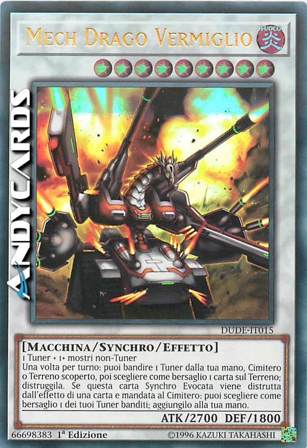 Clicca per ulteriori dettagli di - MECH DRAGO VERMIGLIO - MECH DRAGO VERMIGLIO