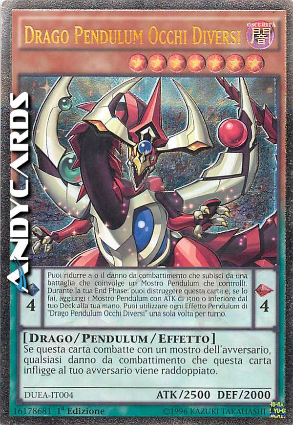 Clicca per ulteriori dettagli di - DRAGO PENDULUM OCCHI DIVERSI - DRAGO PENDULUM OCCHI DIVERSI