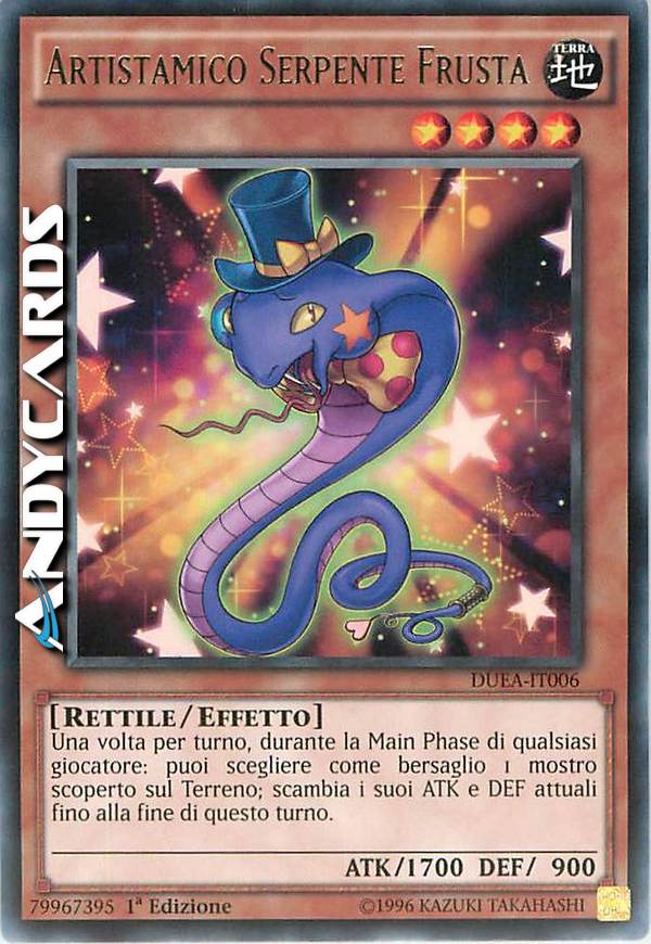 Clicca per ulteriori dettagli di - ARTISTAMICO SERPENTE FRUSTA - ARTISTAMICO SERPENTE FRUSTA