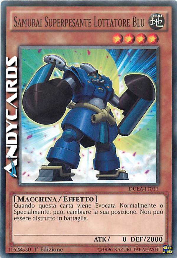 Clicca per ulteriori dettagli di - SAMURAI SUPERPESANTE LOTTATORE BLU - SAMURAI SUPERPESANTE LOTTATORE BLU