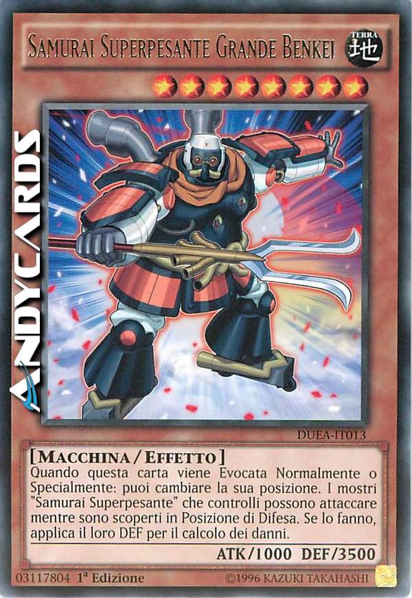 Clicca per ulteriori dettagli di - SAMURAI SUPERPESANTE GRANDE BENKEI - SAMURAI SUPERPESANTE GRANDE BENKEI